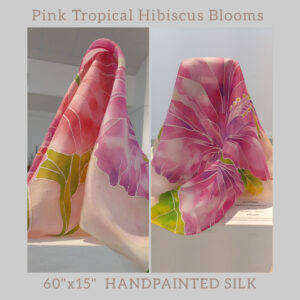Pink Tropical Hibiscus Blooms